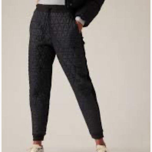 Athleta Solstice Jogger Apres Ski Jogger Quilted Black Size 10 - Picture 7 of 7